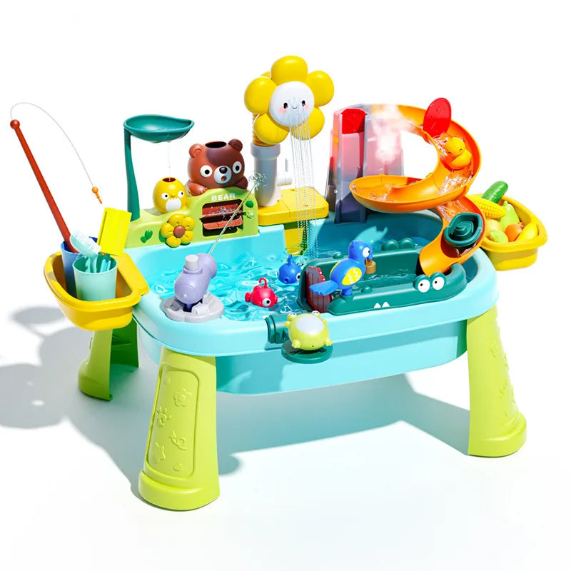 TinyFishers - Jouets en forme de petits poissons avec contenant d'eau pour l'éducation précoce