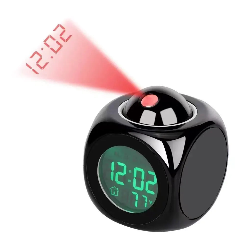 Réveil numérique ProjecTime – Horloge LED moderne avec affichage clair de l'heure