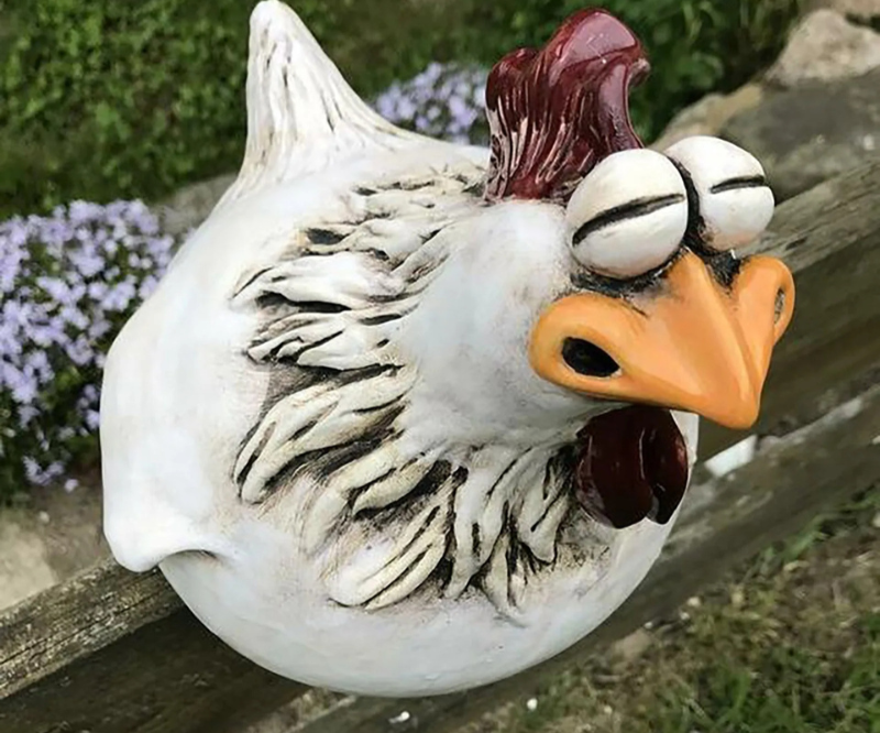 Décoration de poulet de jardin extérieur