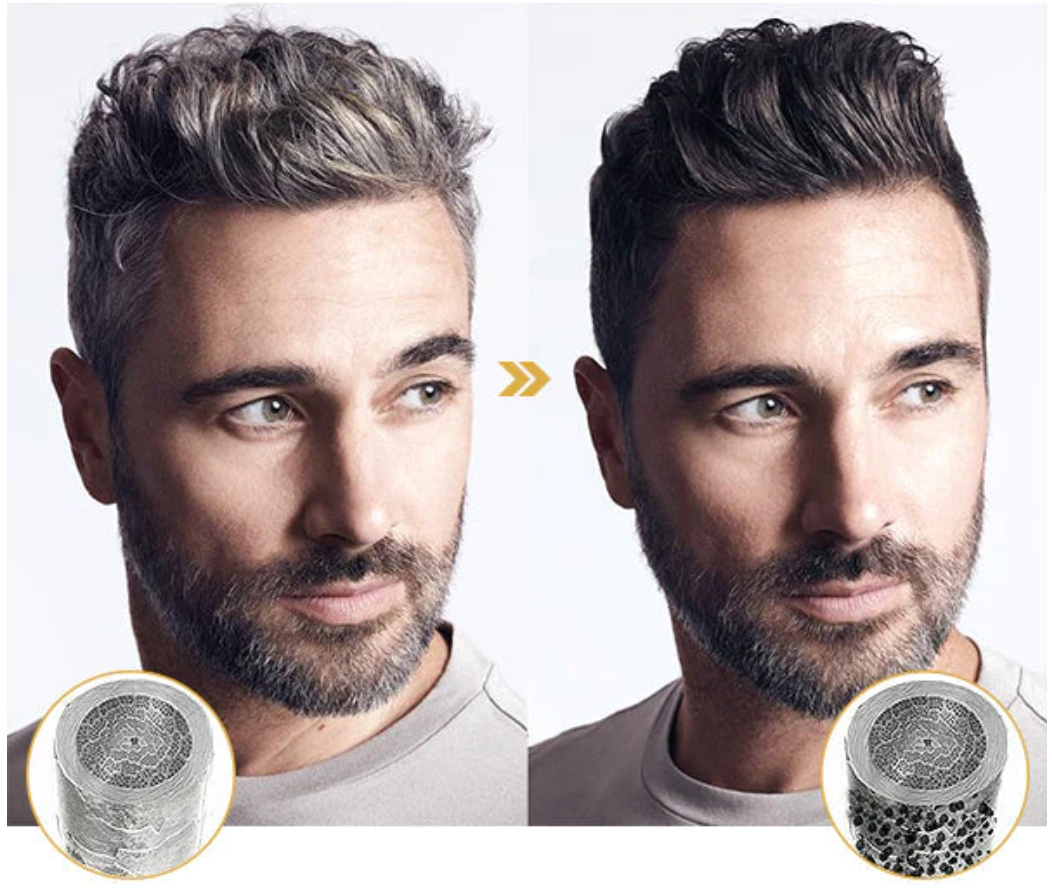 Sérum anti-cheveux gris au charme intemporel
