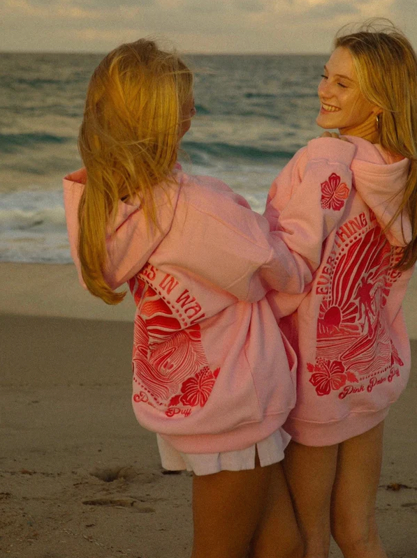 OceanGlow - Veste à capuche inspirée du coucher de soleil et de l'océan