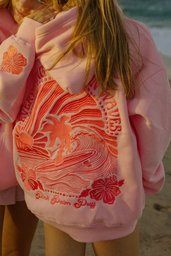 OceanGlow - Veste à capuche inspirée du coucher de soleil et de l'océan