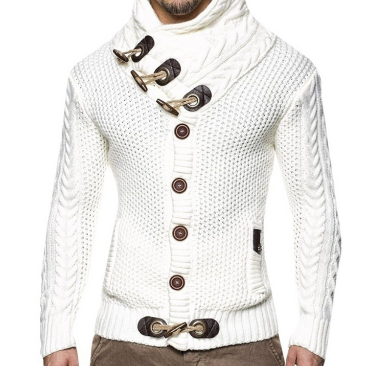 Kristian - Pull à col roulé avec boucles et poches