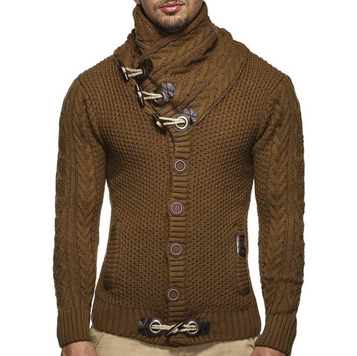 Kristian - Pull à col roulé avec boucles et poches