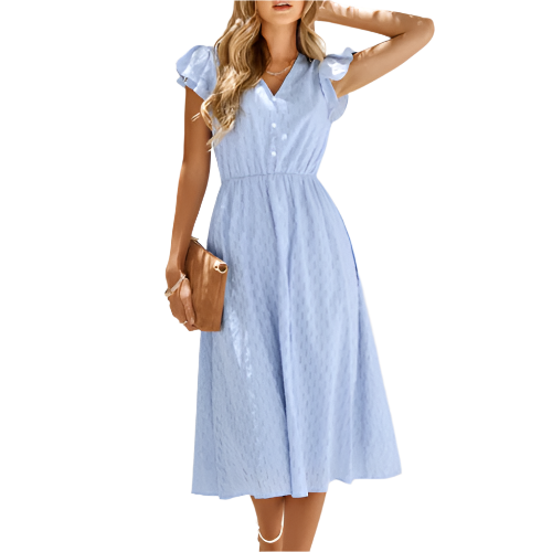 Robe d'été avec décolleté en V