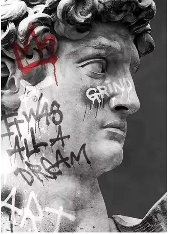 Affiche d'art graffiti de Noah David Hoved