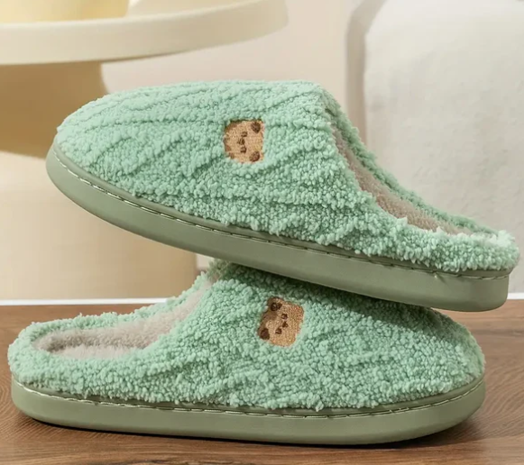 Chaussons roses moelleux BearHug de Jela