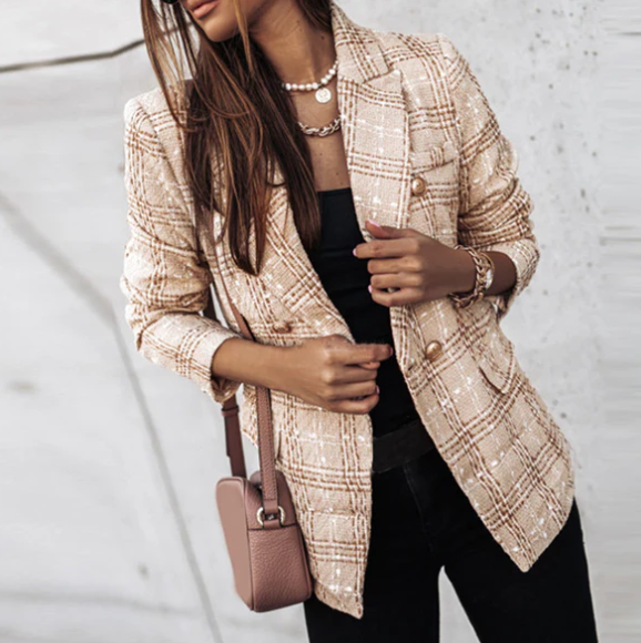 Blazer à carreaux Janice