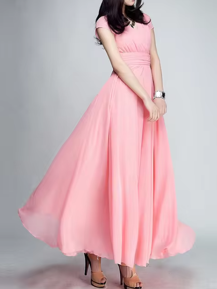 Robe de Soirée Longue à Décolleté en V Claire Glamour