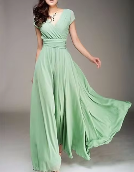 Robe de Soirée Longue à Décolleté en V Claire Glamour