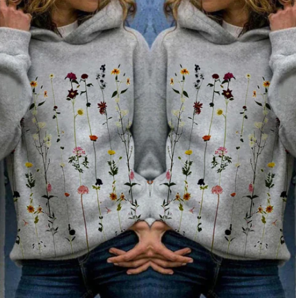 Veste à capuche élégante Leni avec détails floraux