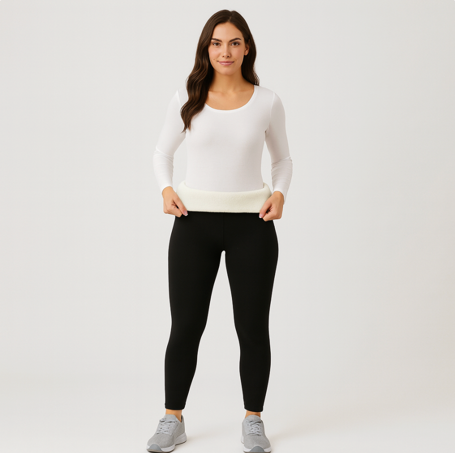 Selora | Leggings thermiques douillets avec doublure sherpa pour femmes