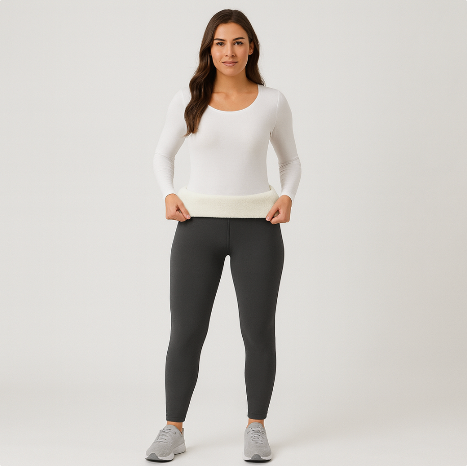 Selora | Leggings thermiques douillets avec doublure sherpa pour femmes