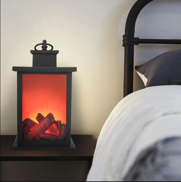 Lampe lanterne réaliste sans flamme
