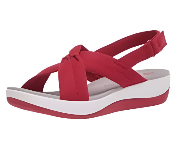 Valeriia - Compensées à bride avec détails de nœud pour un chic sans effort