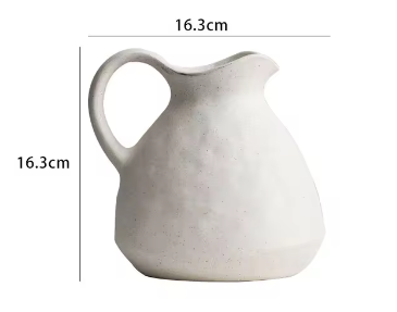 GlossyCharm - Vase en céramique texturée brillante