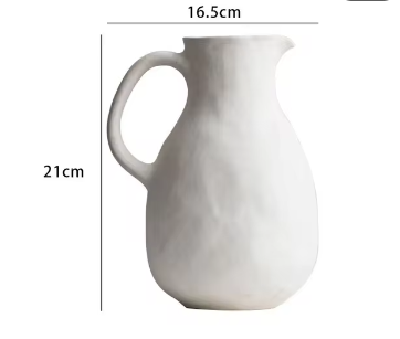 GlossyCharm - Vase en céramique texturée brillante