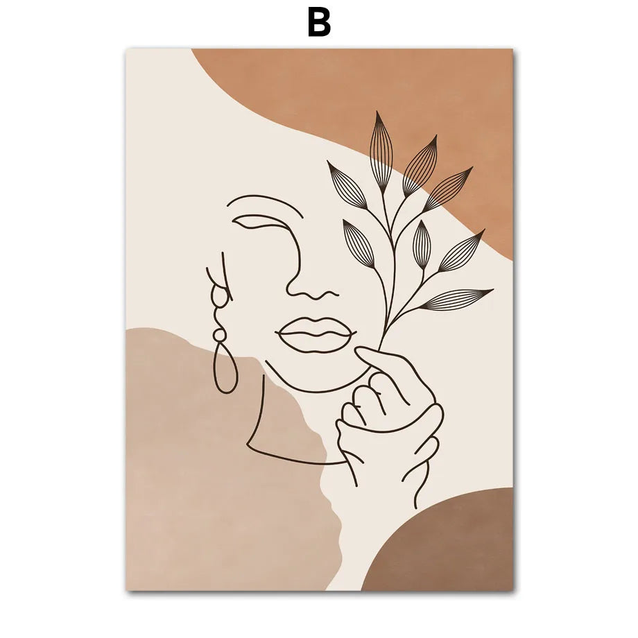 EarthEssence - Affiche murale minimaliste créative