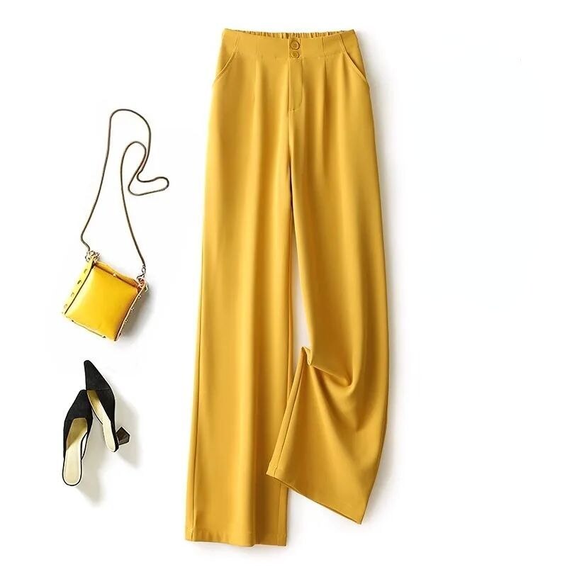 Gloria - Pantalons taille haute sur mesure à jambes larges