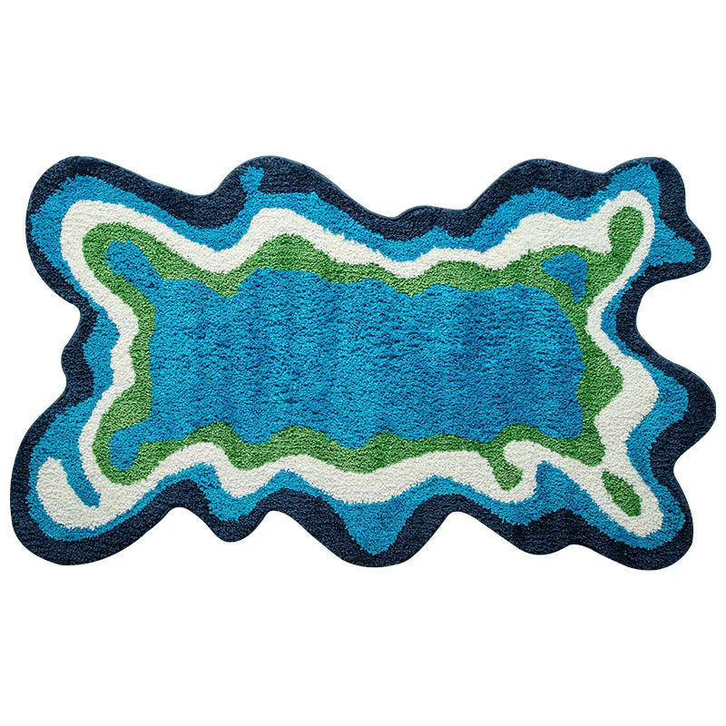 GrooveNest - Tapis Rétro Bouclé
