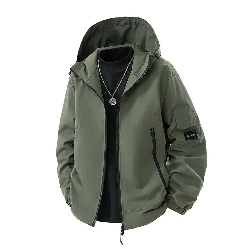 Veste de ski d'hiver pour homme avec capuche | Taille plus