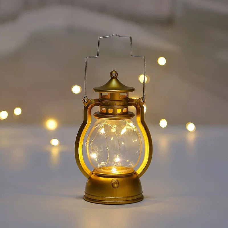 Lanterne RetroGlow Élégante – Éclairage Ambiant pour Intérieur et Extérieur