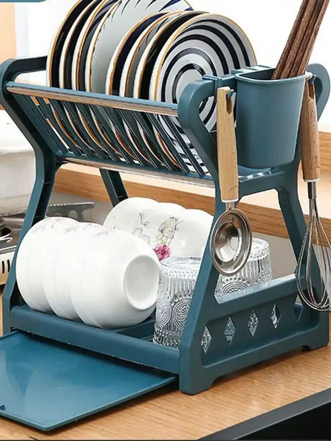 SpaceDry Égouttoir Pliable – Solution de Cuisine Intelligente et Gain de Place