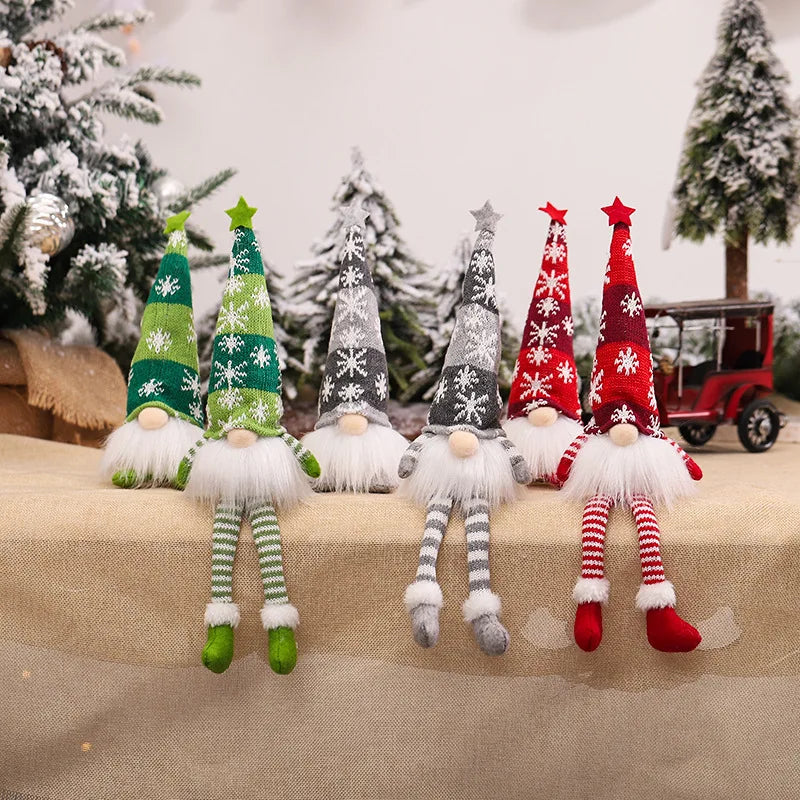 Poupée Gnome de Noël sans visage avec veilleuse