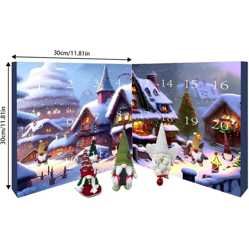 Calendrier de l'Avent Gnome de Noël Décoration