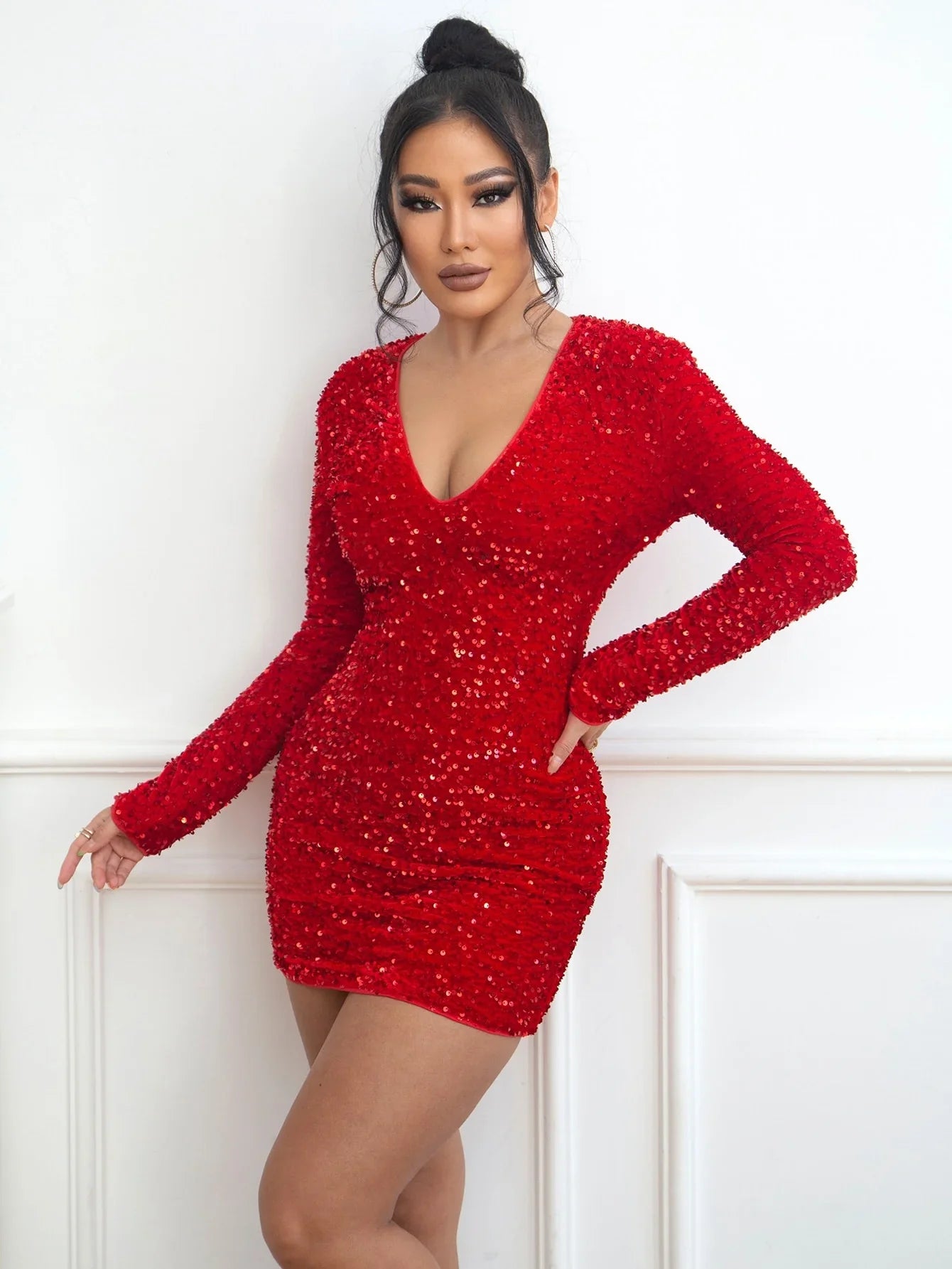 Robe à sequins élégante Brina