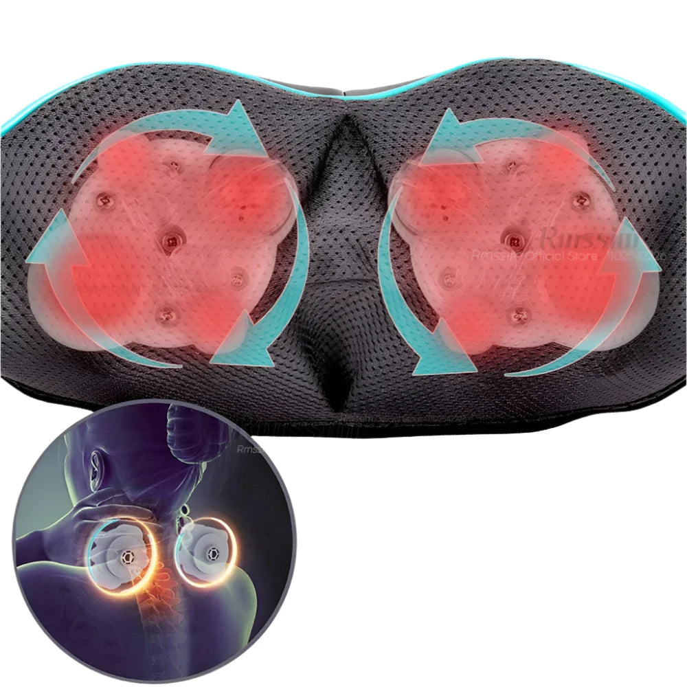 RelaxPro - Appareil de massage chauffant multifonctionnel pour le cou, le dos, les épaules et les jambes