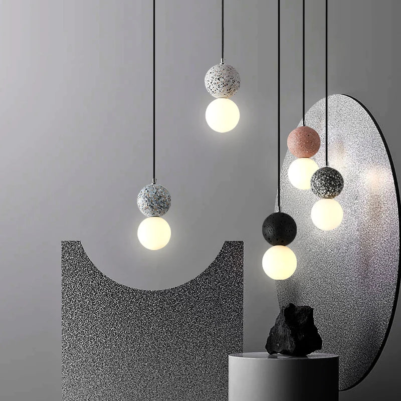 LumiOrb – Pendentif minimaliste avec écran en verre
