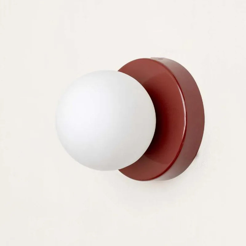 LumiGlobe - Lampe murale moderne avec bloc de verre du milieu du siècle