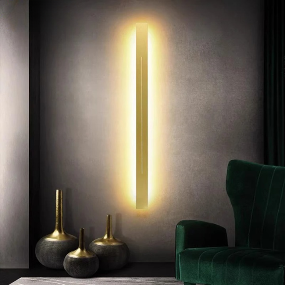 Ligne LED Strix - Applique murale intérieure en métal et acrylique pour salon et chambre