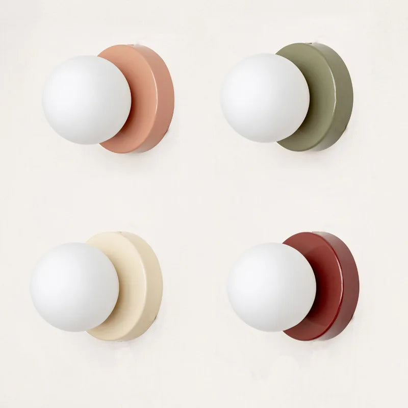 LumiGlobe - Lampe murale moderne avec bloc de verre du milieu du siècle