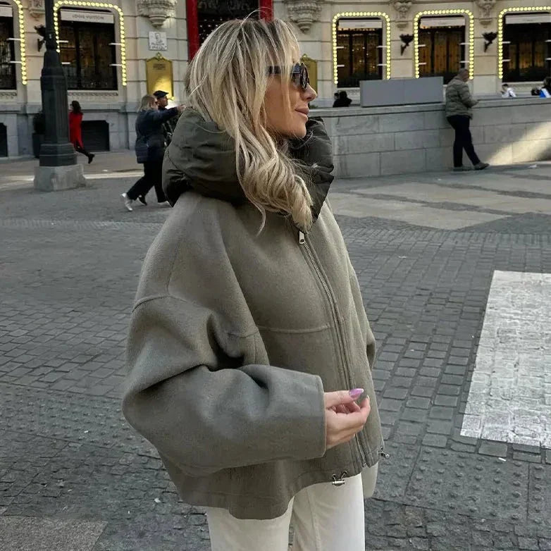 Ella - Veste à capuche chaude avec fermeture éclair