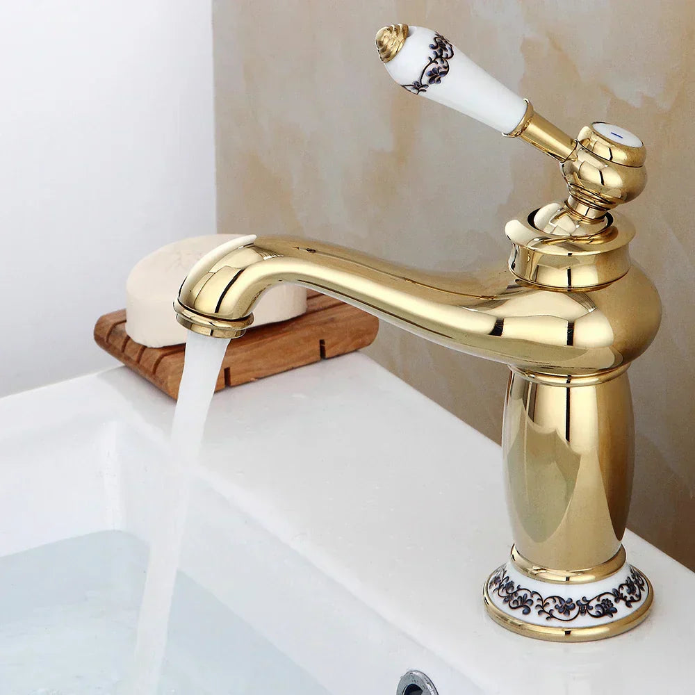 RetroGlans - Robinet de salle de bain au design vintage avec installation facile
