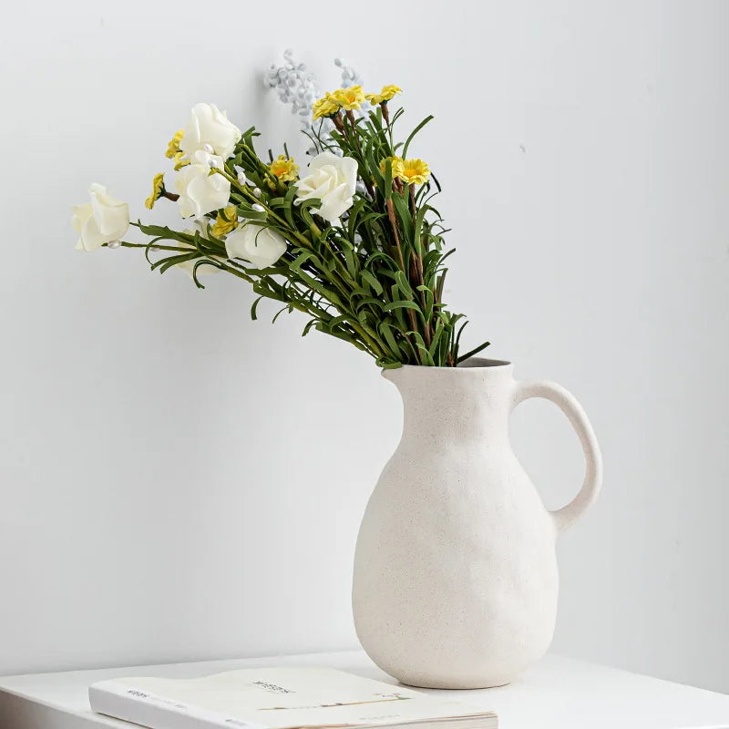GlossyCharm - Vase en céramique texturée brillante