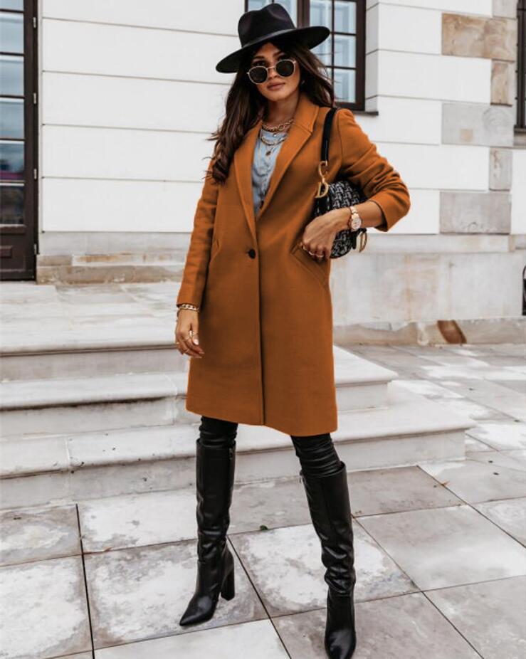Manteau long classique Elena