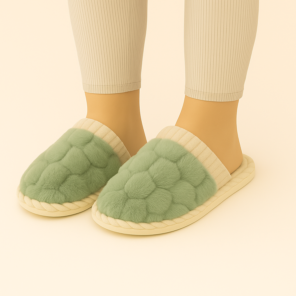 Selene | Pantoufles d'hiver en peluche