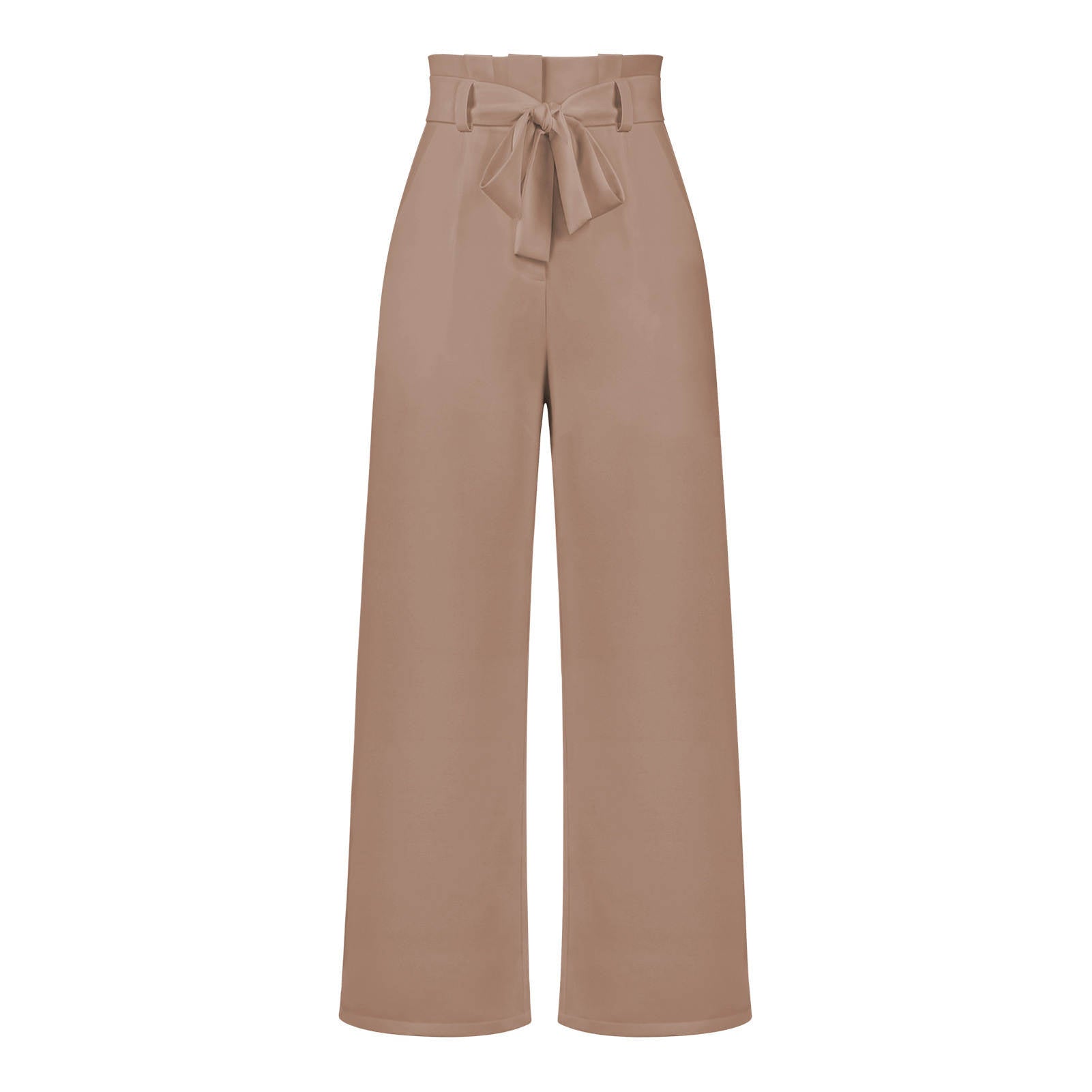 Sofie – Pantalon taille haute ajustable avec jambes larges