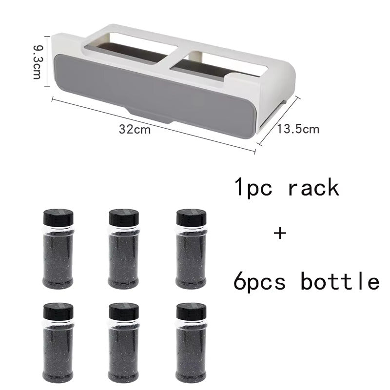 StickRack Organisateur d'Épices Auto-adhésif – Solution de Rangement de Cuisine Épurée