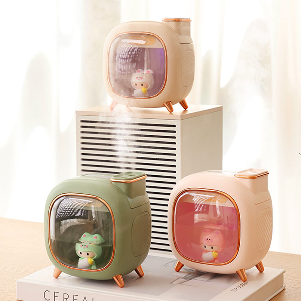 MistJoy Mini-Humidificateur – Diffuseur à double brumisation avec lumière ambiante douce