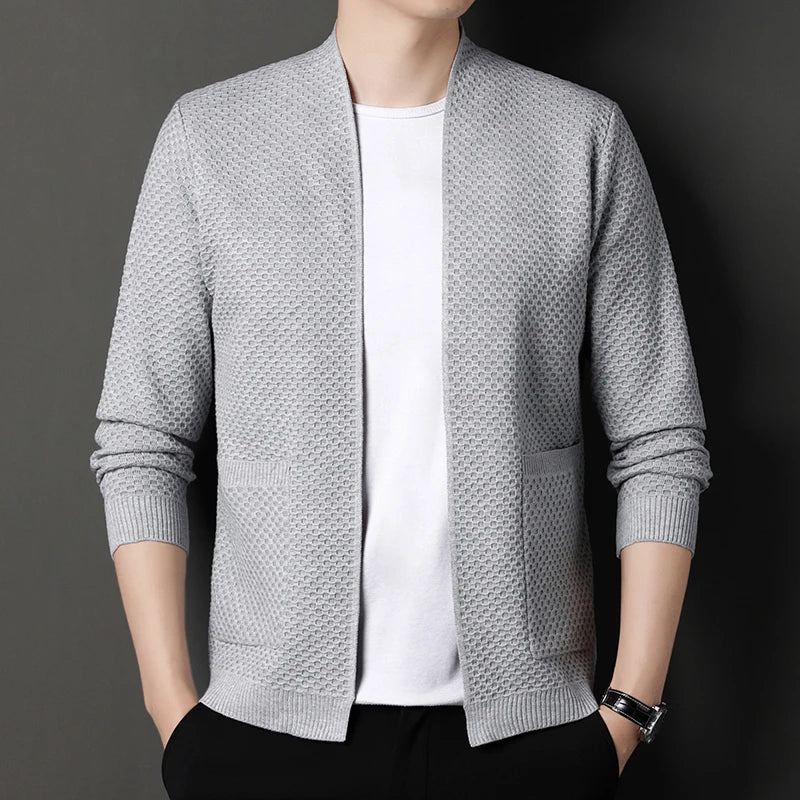 Matheo - Cardigan en maille ajusté avec poches