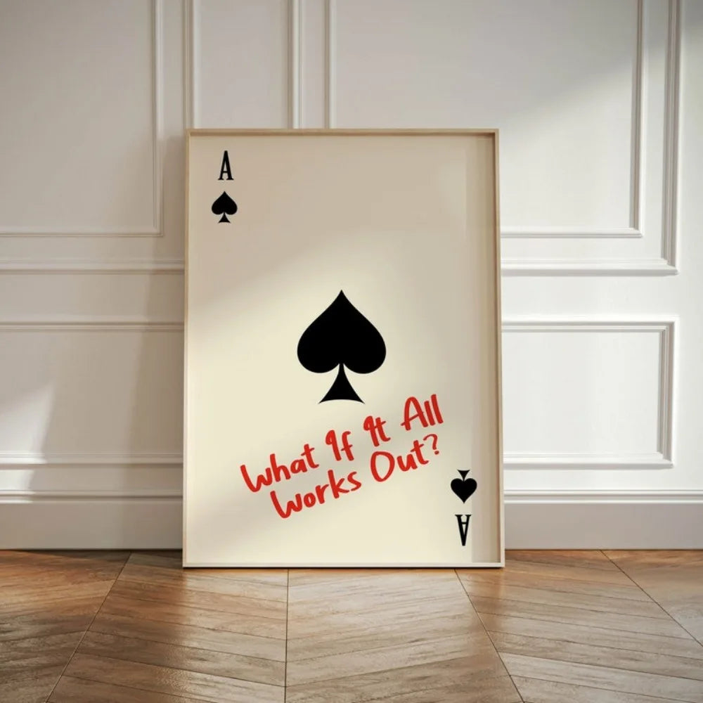 AceOptimism - Affiche minimaliste de motivation