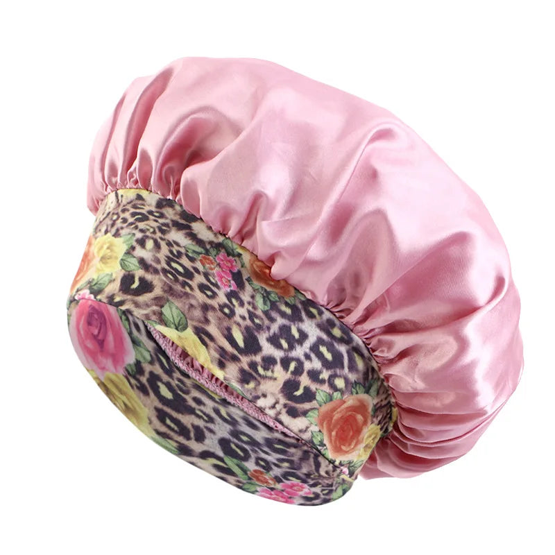 Estella - Cape en satin fleuri élégant pour la protection des cheveux et la beauté