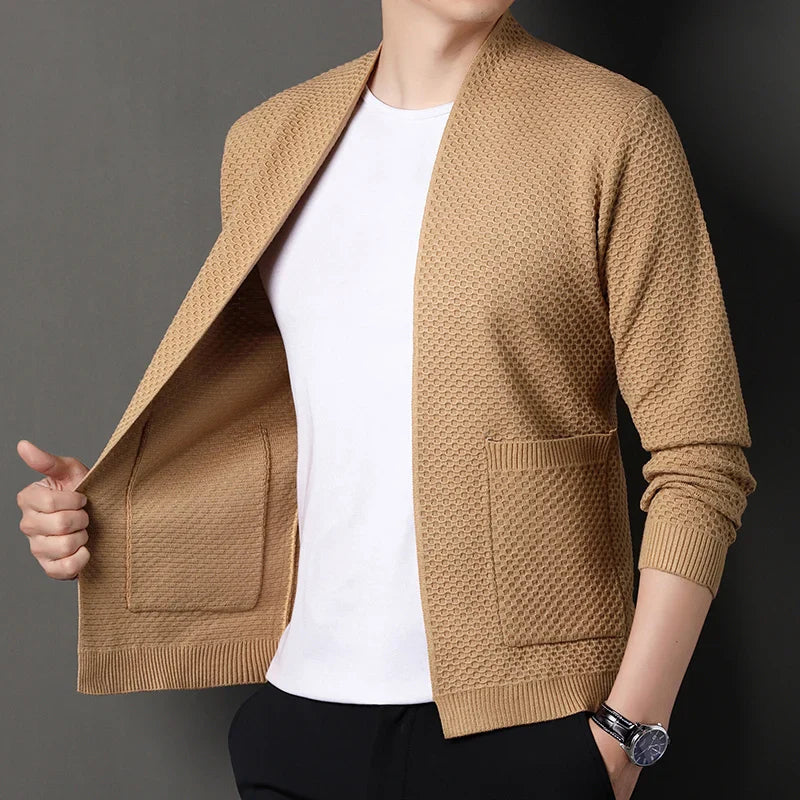 Matheo - Cardigan en maille ajusté avec poches