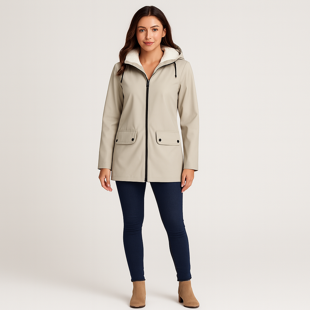 Shania | Trench-coat d'hiver imperméable avec capuche