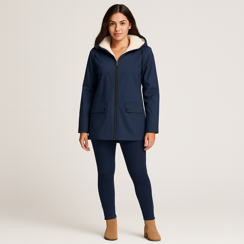 Shania | Trench-coat d'hiver imperméable avec capuche