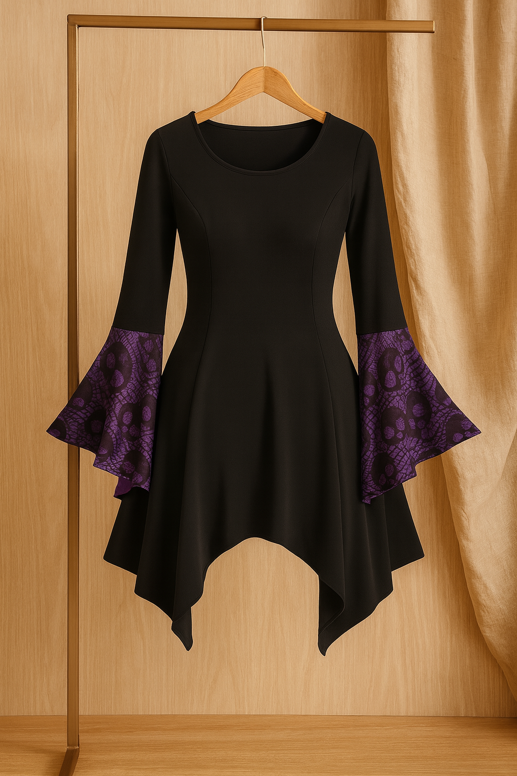Chemisier gothique SkullLace – Blouse pour femmes avec imprimé crâne et corset à la taille